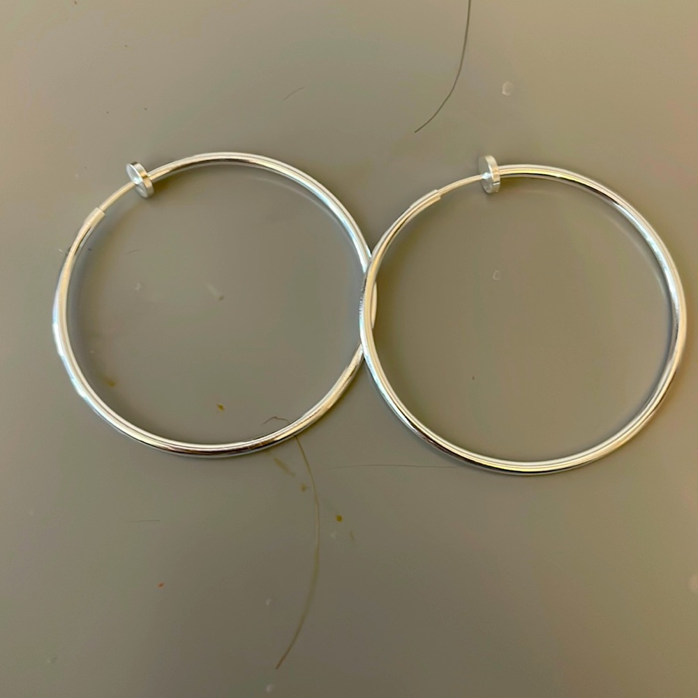 Clip on earrings hoops